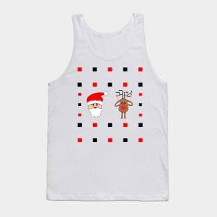 Santa And His Reindeer Tank Top